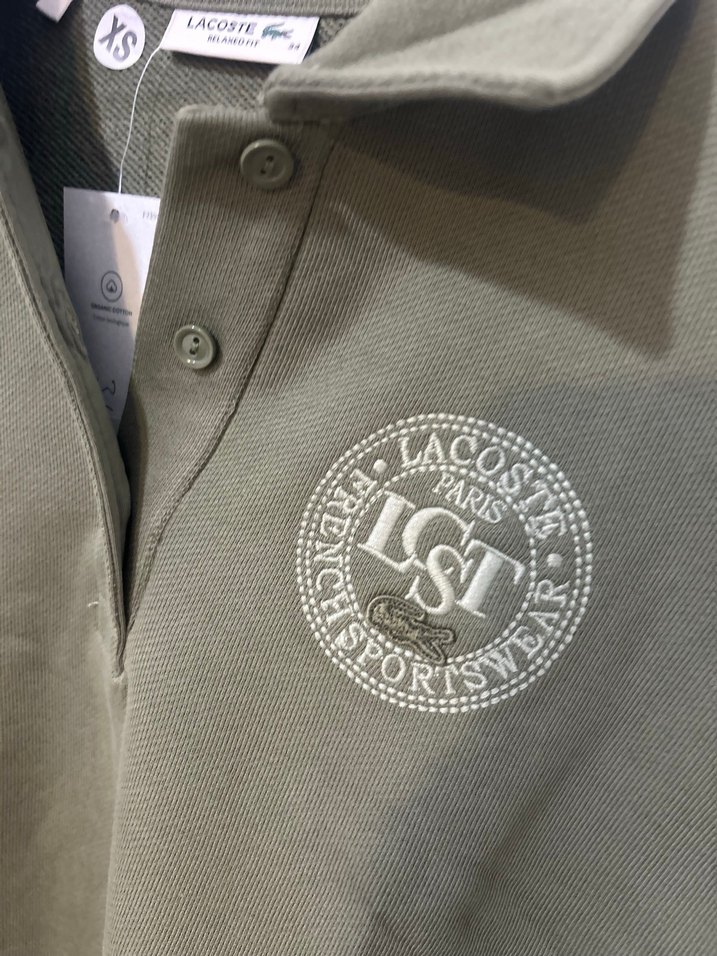 Düğmeli Kapüşonsuz kafın Sweatshirt Khaki - Görsel 2