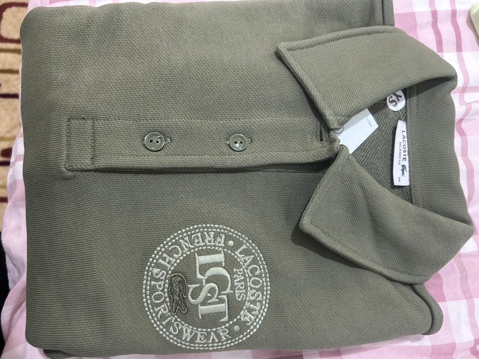 Düğmeli Kapüşonsuz kafın Sweatshirt Khaki - Görsel 5