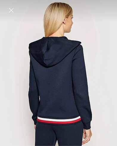 xs Beden Tommy kapşonlu sweatshirt