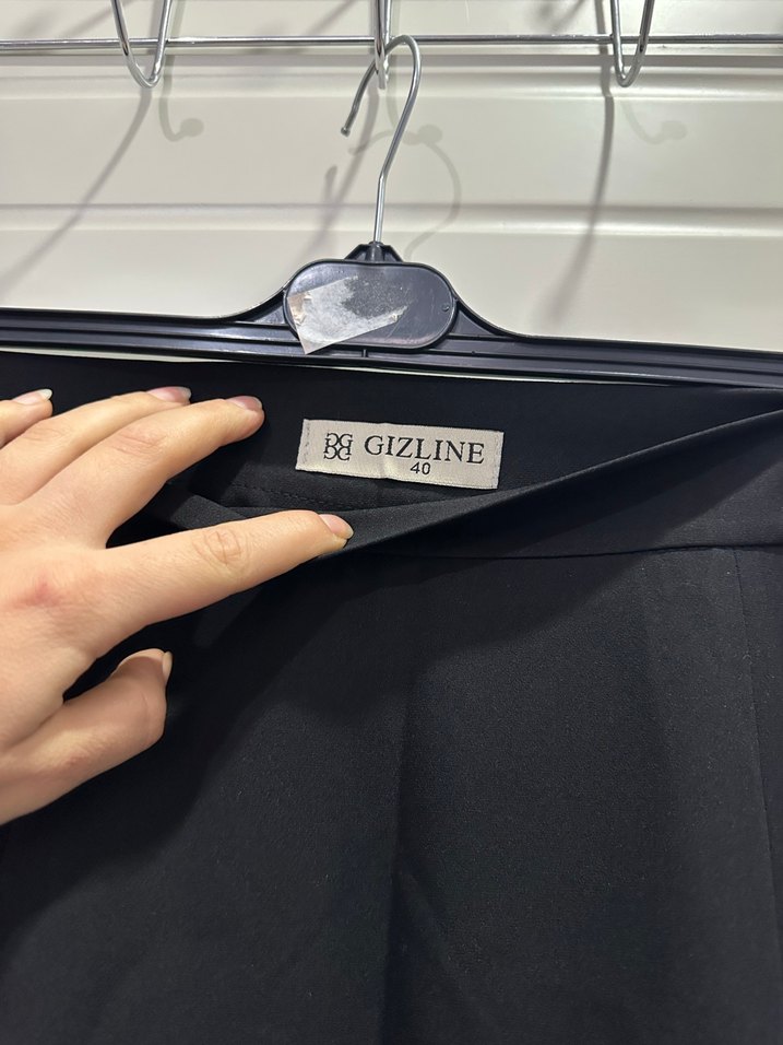 Kadın Siyah Midi Kalem Etek - Görsel 4