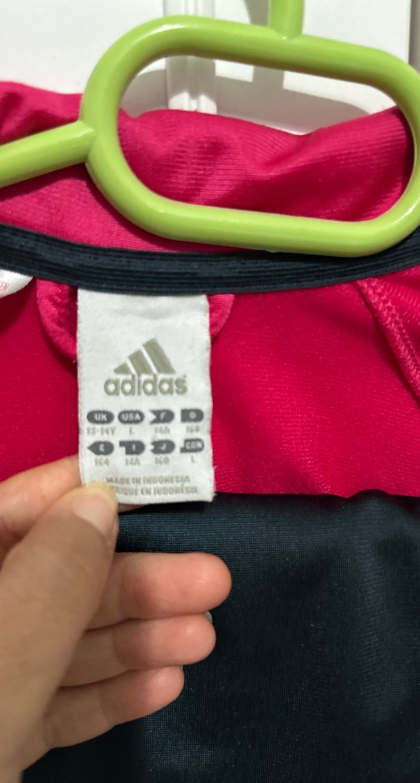 Pembe Adidas Fermuarlı eşofman takımı 13-14 yaş - Görsel 4