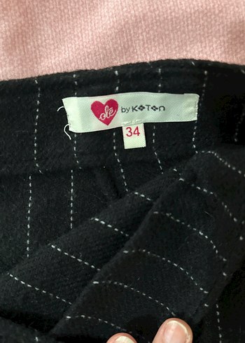 Çizgili  Siyah Midi Etek - Görsel 2