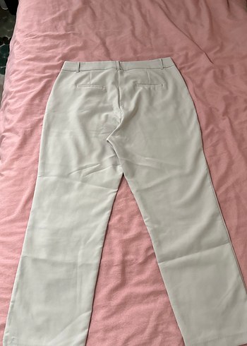 Bej Kadın Kumaş Pantolon, Normal Kesim, Midi Boy - Görsel 2