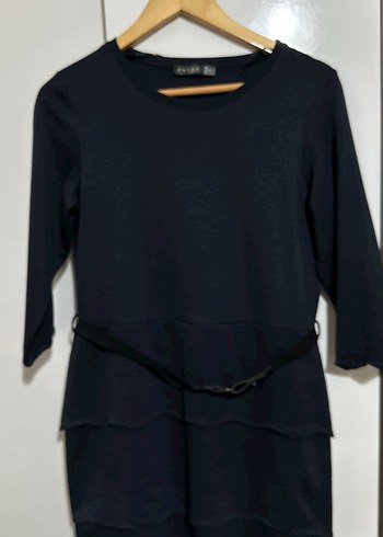 Lacivert elbise - Görsel 2