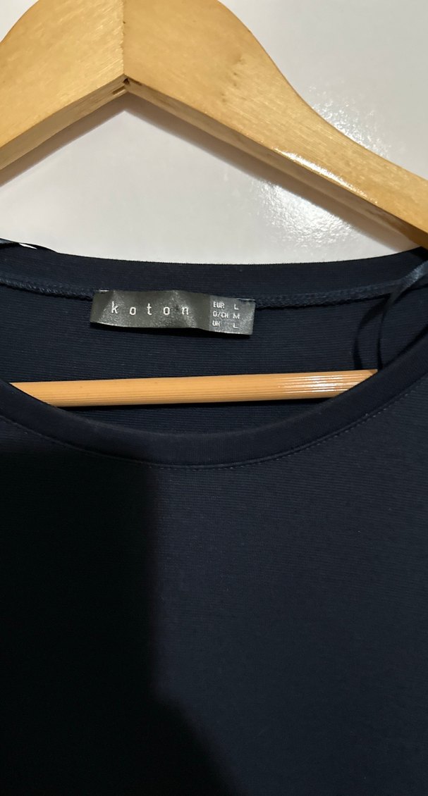 Lacivert elbise - Görsel 3