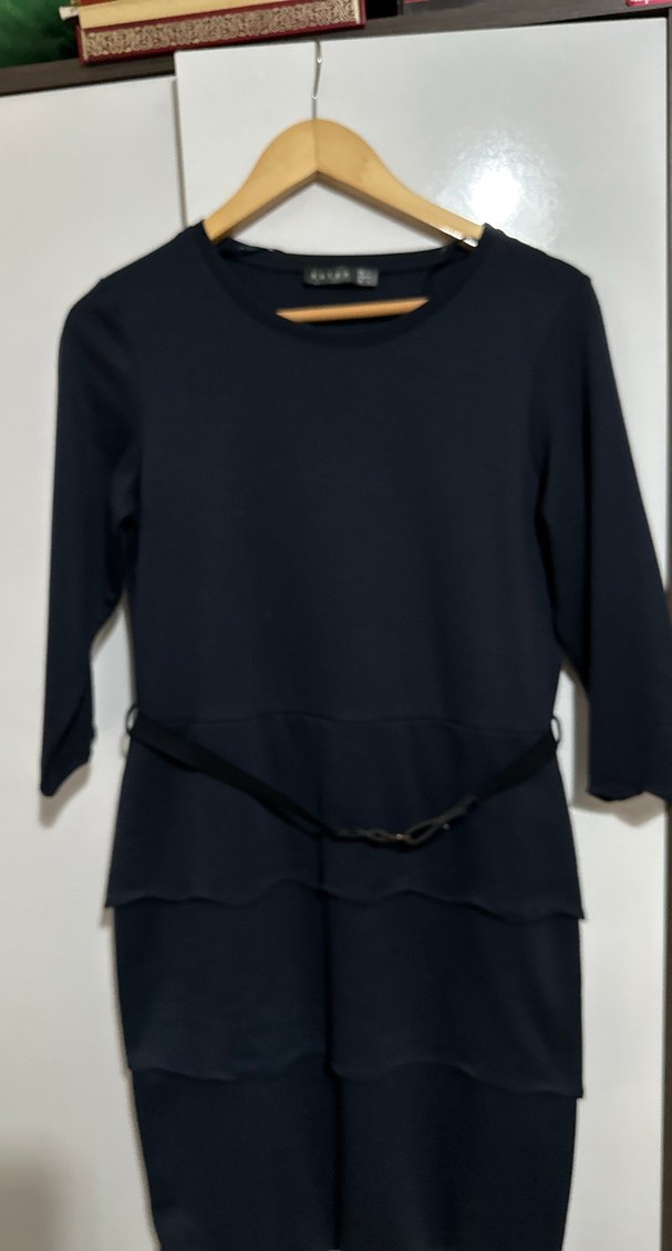 Lacivert elbise - Görsel 2