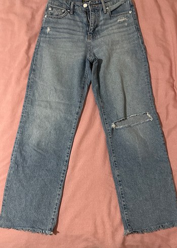 Kadın Normal Boy Bol Kesim Denim Jean - Görsel 2