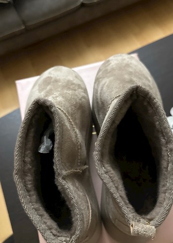 Bej Süet Kadın Dolgu Topuk Bot - Görsel 3