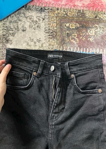 Zara Siyah Kadın Denim Jeans