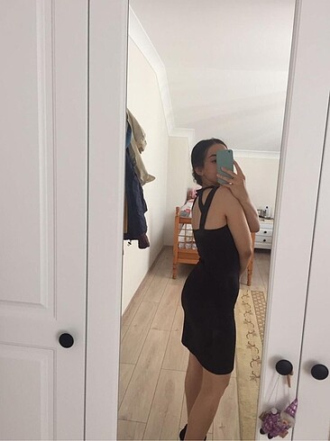 36 Beden siyah Renk Siyah kısa abiye elbise