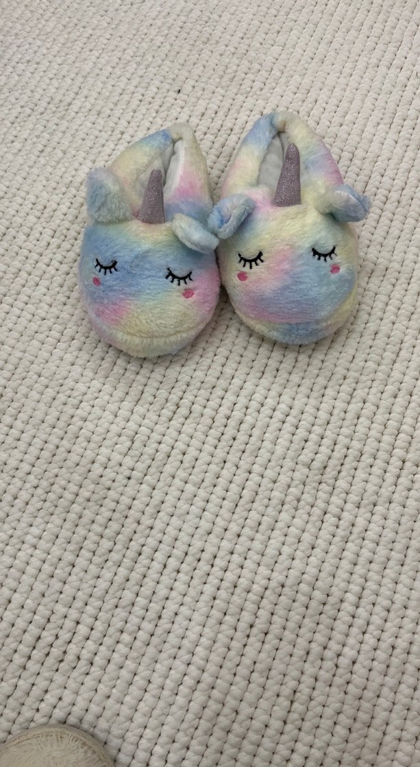 Kız Çocuk Çok Renkli Unicorn Ev Terliği - Görsel 2