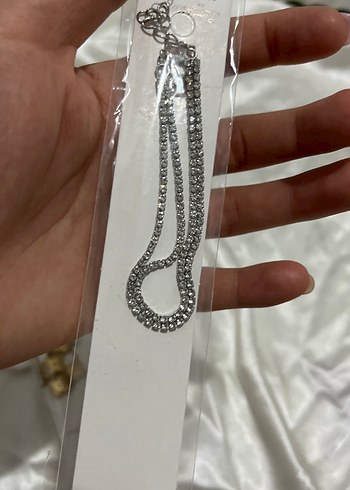 Gri Zincir Detaylı Kadın El Zinciri çift sıra su yolu - Görsel 2