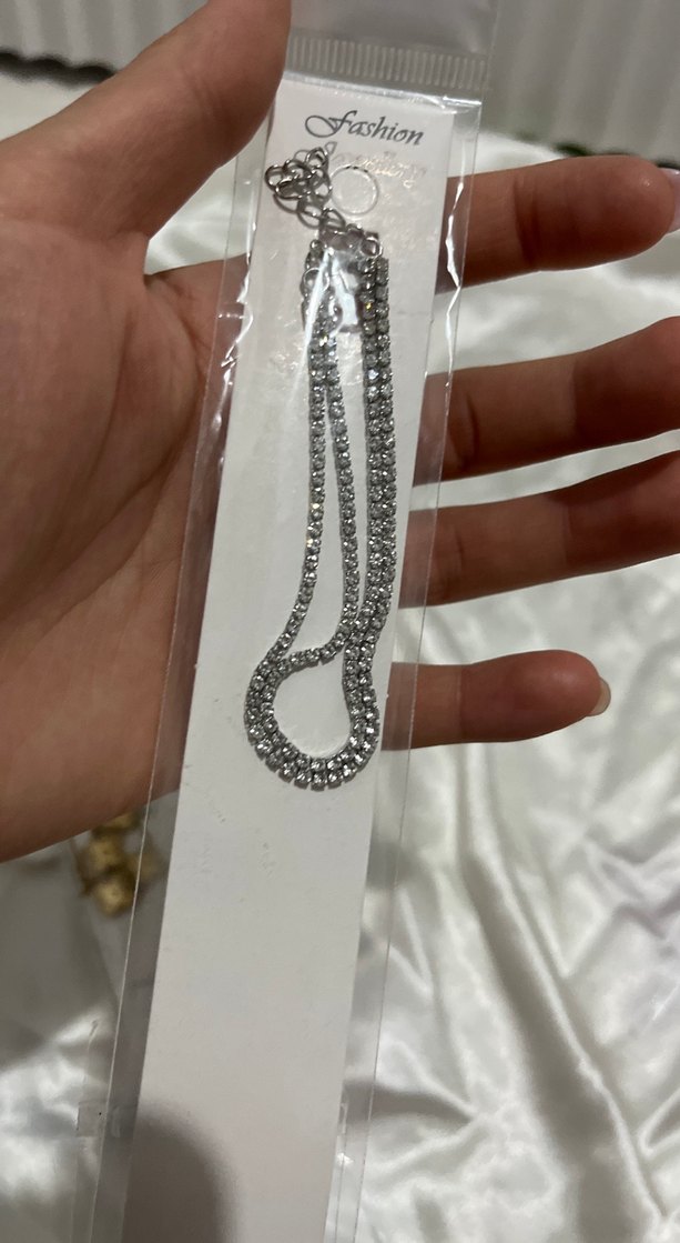 Gri Zincir Detaylı Kadın El Zinciri çift sıra su yolu - Görsel 2