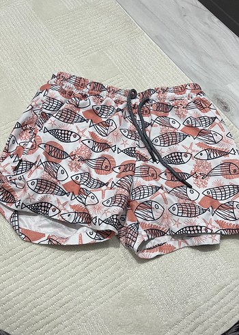 Renkli Baskılı Erkek Çocuk Deniz Şortu - Görsel 2