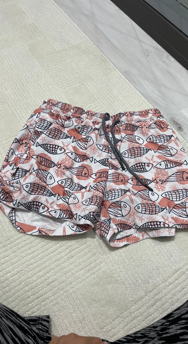 Renkli Baskılı Erkek Çocuk Deniz Şortu - Görsel 4