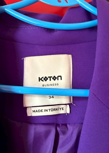 Mor Düğmeli Kadın Blazer Ceket - Görsel 6