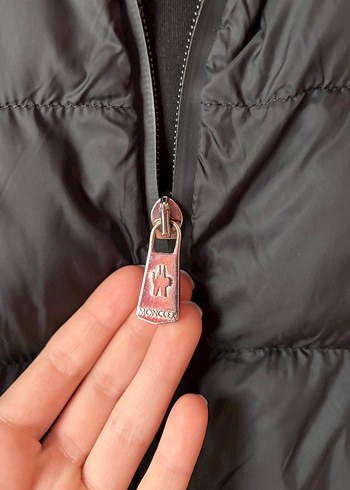 Düğmeli Siyah Kadın Mont - Görsel 4