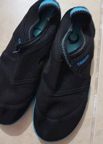 Erkek Çocuk Mavi Siyah Cırtlı Terlik - Görsel 2