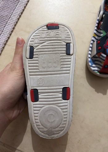 Renkli Erkek Çocuk Tokalı sandalet 27 numara - Görsel 4