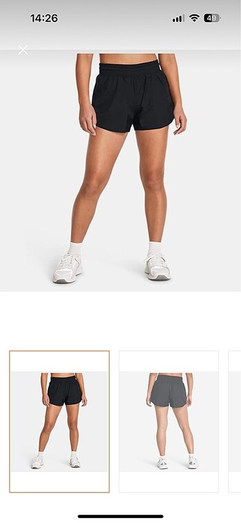 xl Beden siyah Renk Kadın spor şort Under Armour