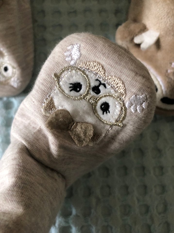 Kahverengi Kürklü Erkek Çocuk Ev Terliği - Görsel 4