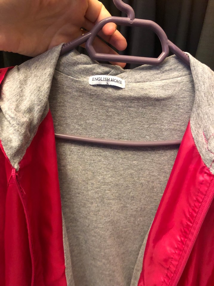 Kadın Kırmızı Midi Boy Rahat Kesim Rüzgarlık - Görsel 4