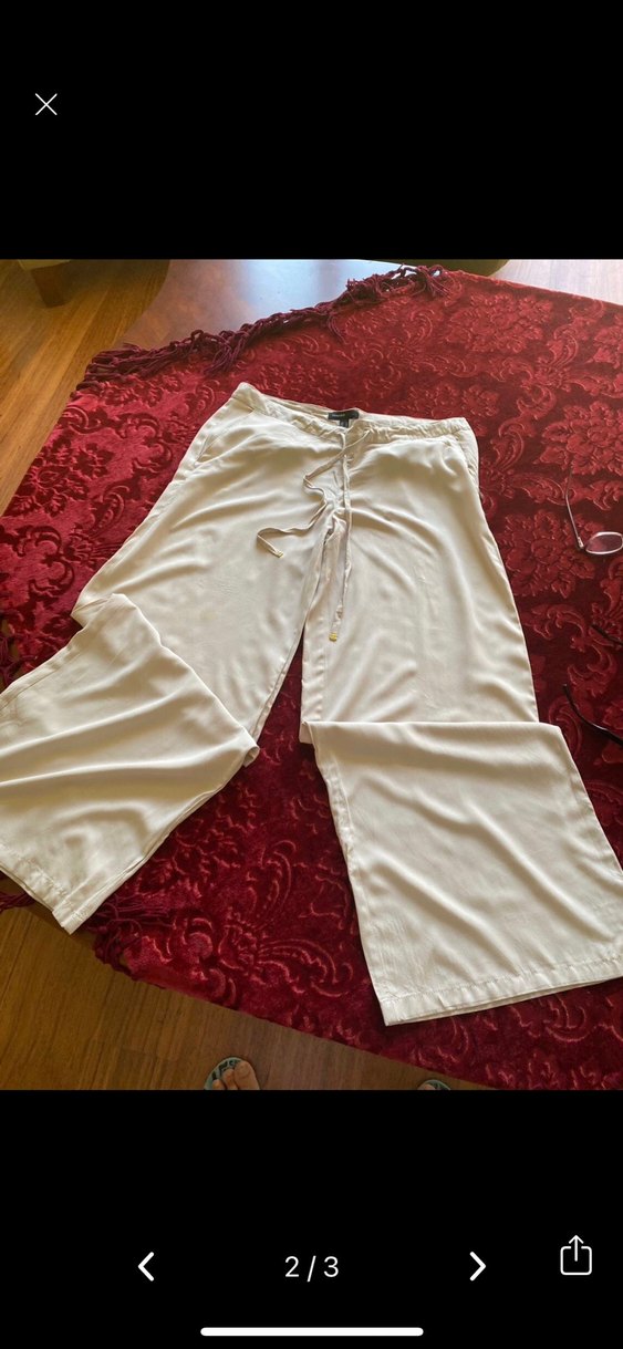 Bej  Salaş Midi Kadın Pantolon - Görsel 2