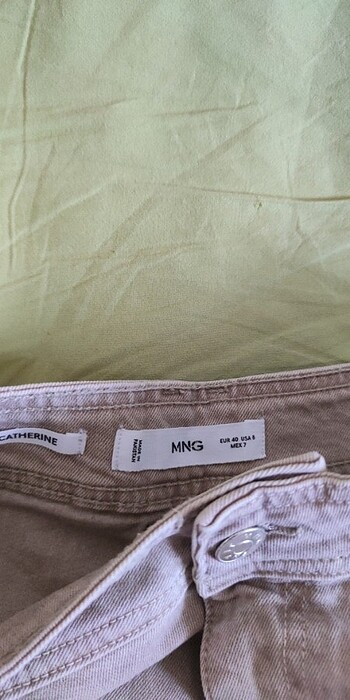 40 Beden Mango Camel kot şort
