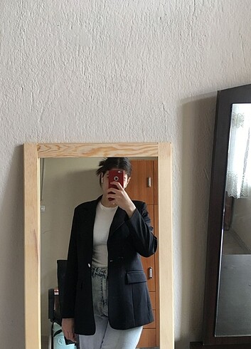 Siyah blazer ceket
