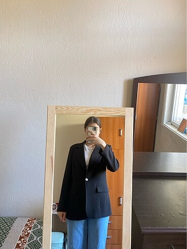 Siyah blazer ceket