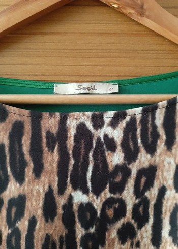 Leopar Desenli Kadın Uzun Kollu tunik - Görsel 3