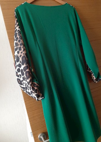 Leopar Desenli Kadın Uzun Kollu tunik - Görsel 4