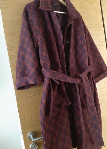 Bordo Bağlamalı Midi Bohem hirka - Görsel 3