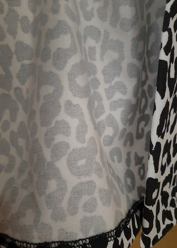 Gri Yılan Desenli Midi Kadın ceket - Görsel 3