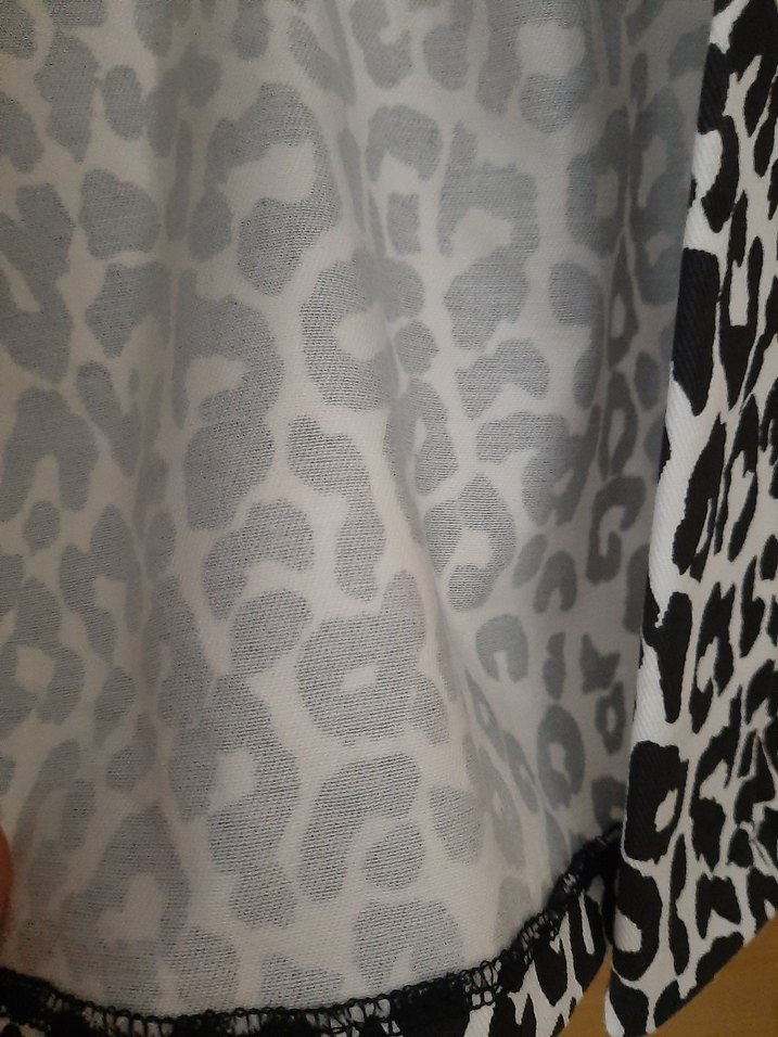 Gri Yılan Desenli Midi Kadın ceket - Görsel 3