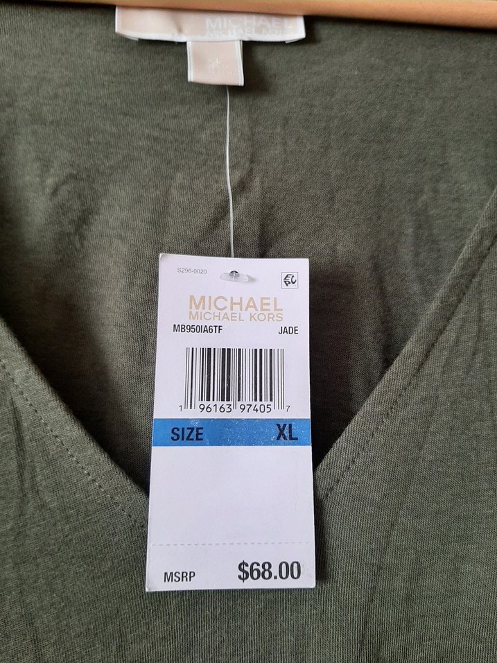 Kadın Haki V Yaka Uzun Kollu Bluz - Görsel 3