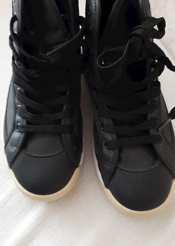 Siyah Kadın Spor Ayakkabı Stiletto Topuklu - Görsel 3