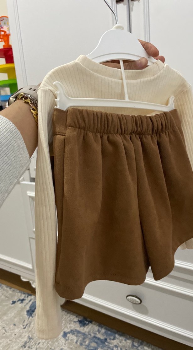 Kız Çocuk şort etekli takım - Görsel 4