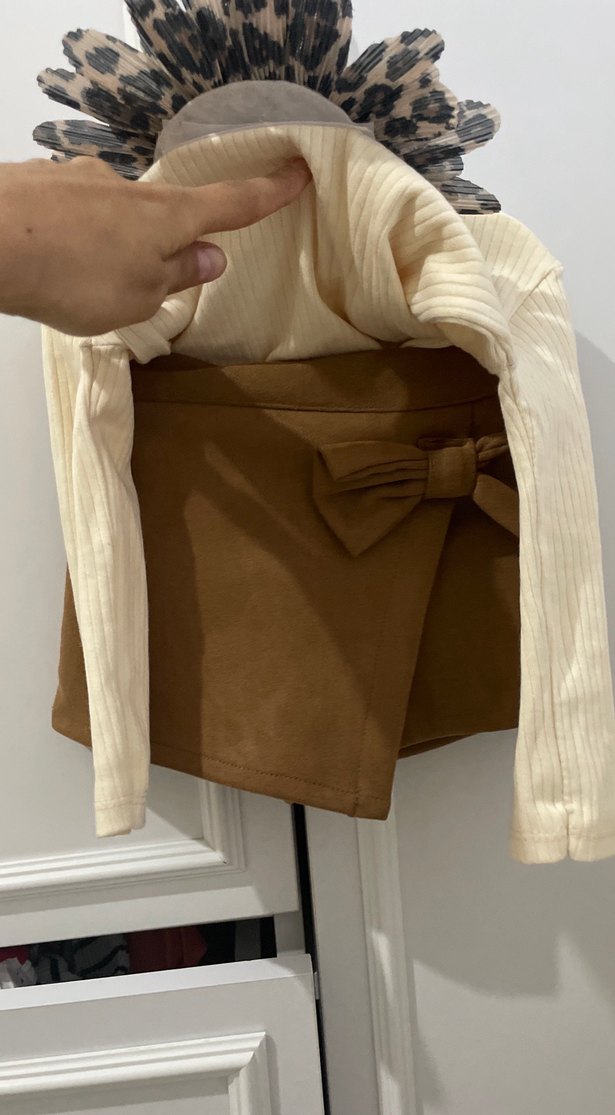 Kız Çocuk şort etekli takım - Görsel 3