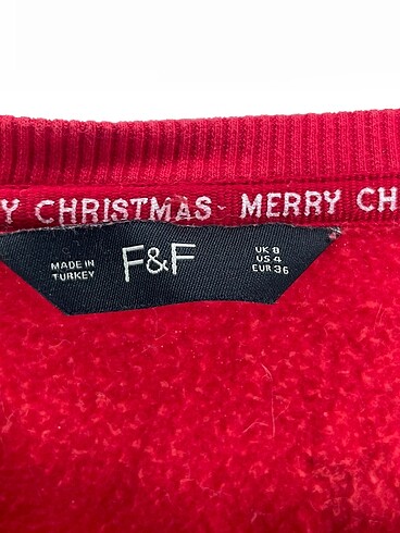 36 Beden kırmızı Renk F&F Sweatshirt %70 İndirimli.