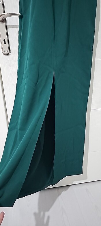 Zümrüt yeşili elbise  - Görsel 7