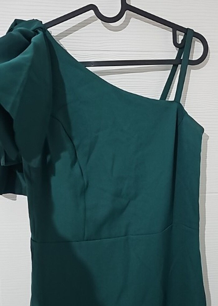 Zümrüt yeşili elbise  - Görsel 3