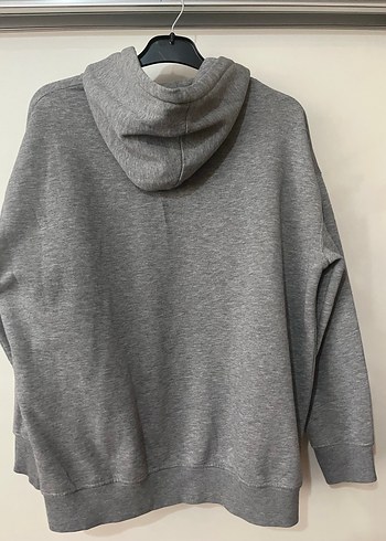 Addax Gri Kapüşonlu Spor Sweatshirt