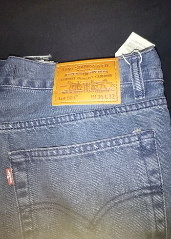 Levis 501 Mavi Denim Jean