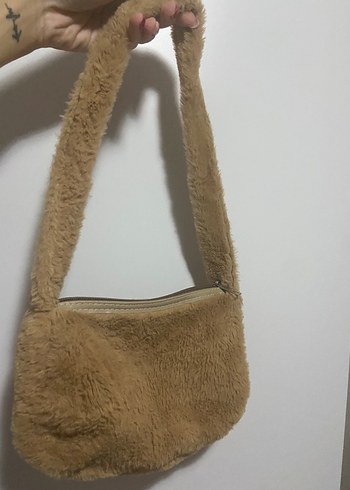 Beden Bej Peluş Kadın Çanta