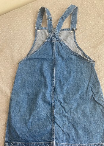 Düğmeli Kot Kadın Kısa Tulum - Görsel 3