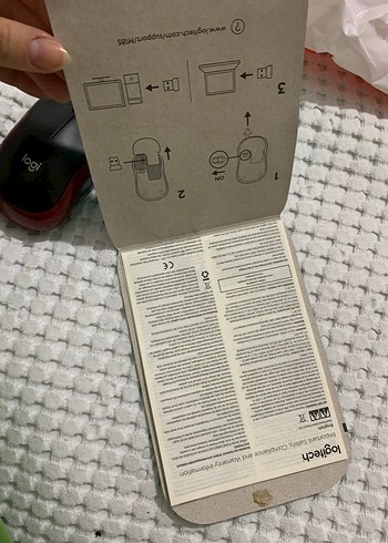  Beden Renk Logitech M185 Kırmızı Kablosuz Mouse