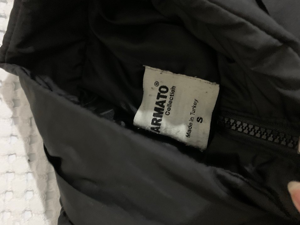 Fermuarlı Siyah Kadın Midi Mont - Görsel 4