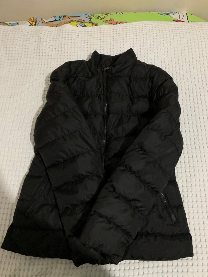 Fermuarlı Siyah Kadın Midi Mont - Görsel 2