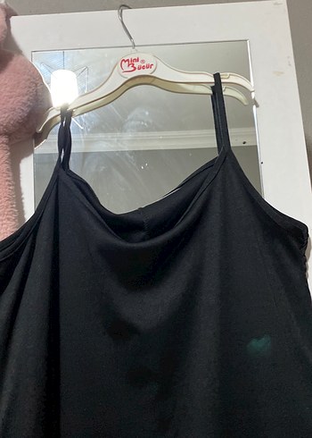 Zara Siyah Salaş Askılı Uzun Elbise